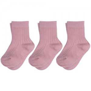 Носки 3 пары, размер 11-12, розовый Гамма. Цвет: розовый