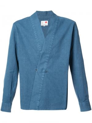 Рубашка Hanjuban Kimono Ikiji. Цвет: синий