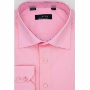 Рубашка размер 43 по вороту, розовый Luccio. Цвет: розовый