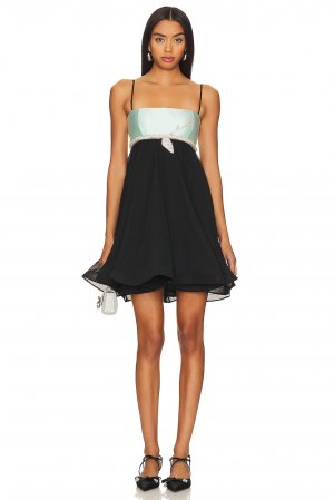Платье мини  Mini Fox Dress, цвет Black & Sea Foam Nafsika Skourti