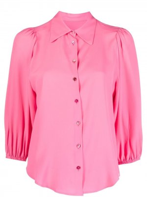 Блузка с рукавами три четверти Merci. Цвет: розовый