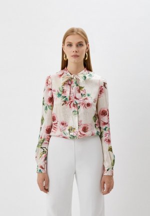 Блуза Dolce&Gabbana. Цвет: бежевый