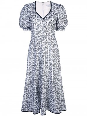 Платье с цветочным принтом Andrew Gn. Цвет: белый