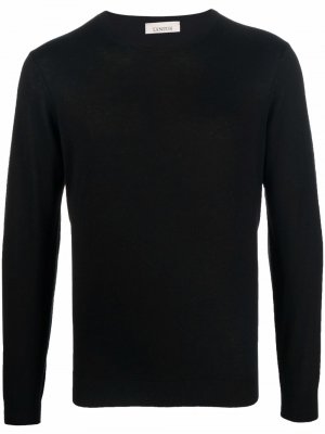 Пуловер с круглым вырезом Laneus. Цвет: черный
