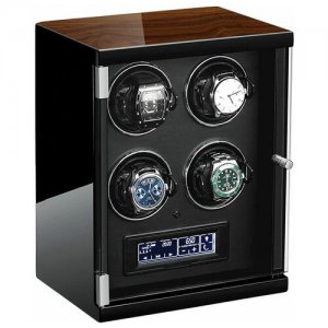 Заводные шкатулки для часов MQ-3204-2 M&Q. Цвет: коричневый/черный