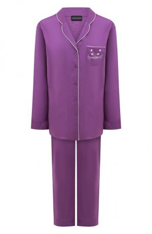 Хлопковая пижама NATAYAKIM. Цвет: фиолетовый