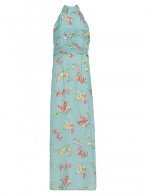 Платье макси с цветочным принтом и вырезом на шее byTiMo