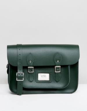 Портфель Leather Satchel Company. Цвет: зеленый