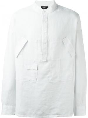 Рубашка с карманами Letasca. Цвет: белый