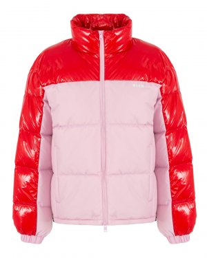 Куртка-пуховик MSGM. Цвет: красный+розовый
