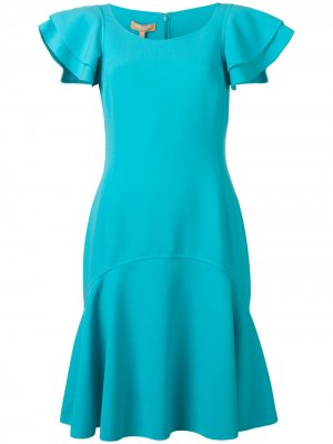 Платье с короткими рукавами Michael Kors Collection. Цвет: синий