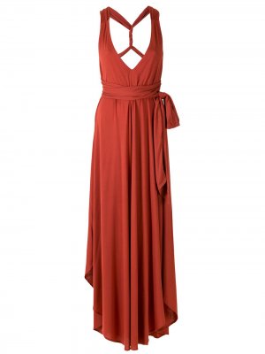 Платье Killim асимметричного кроя Lenny Niemeyer. Цвет: красный