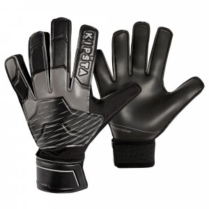 Футбольные вратарские перчатки Decathlon для взрослых F100 Resist , черный Kipsta
