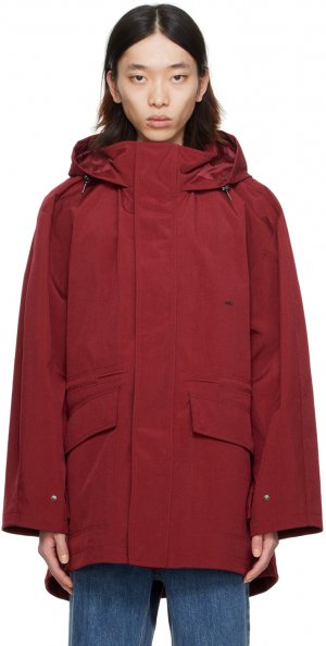 Красная куртка с капюшоном Wooyoungmi