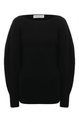 Пуловер из шерсти и кашемира Nina Ricci. Цвет: чёрный