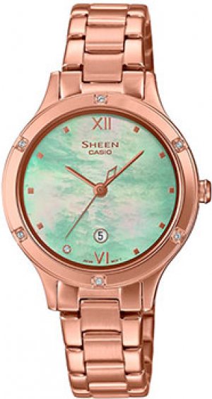 Японские наручные женские часы SHE-4546PG-3A. Коллекция Sheen Casio
