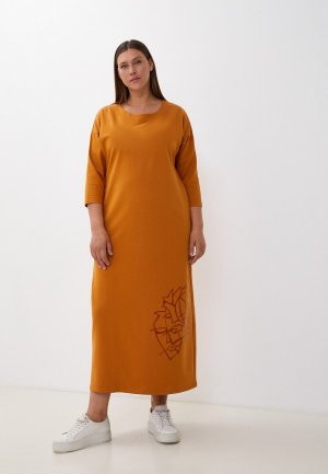 Платье Forlife. Цвет: оранжевый