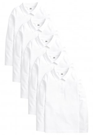 Рубашки-поло 5 Пакет , белый Next