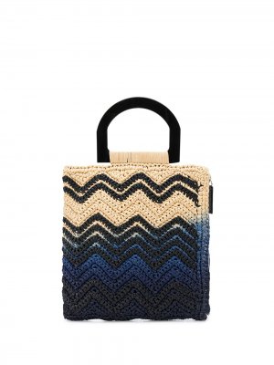 Плетеная сумка в стиле колор-блок M Missoni. Цвет: коричневый