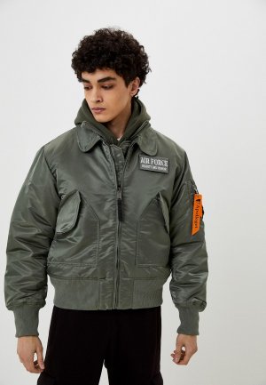 Куртка и жилет Apolloget AIR FORCE Olive/Olive. Цвет: зеленый