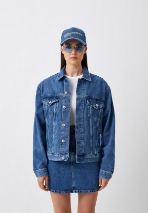 Юбка джинсовая Karl Lagerfeld Jeans. Цвет: синий