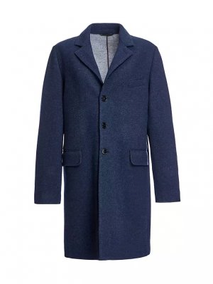 Приталенное пальто из шерсти и кашемира , цвет blue grey Maximilian