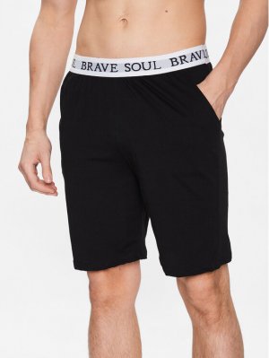 Пижамные шорты стандартного кроя, черный Brave Soul