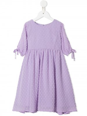 Платье с объемной юбкой MARCHESA NOTTE MINI. Цвет: фиолетовый