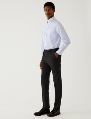 Эластичные костюмные брюки скинни , черный Marks & Spencer