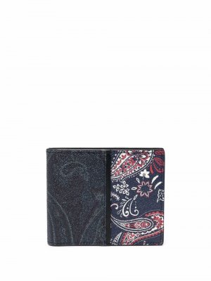 Бумажник с принтом пейсли ETRO. Цвет: синий
