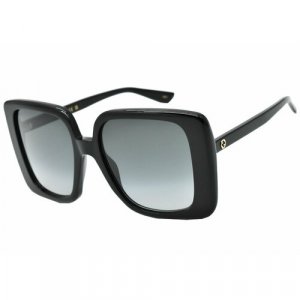 Солнцезащитные очки GG1314S, серый, черный GUCCI. Цвет: черный/серый