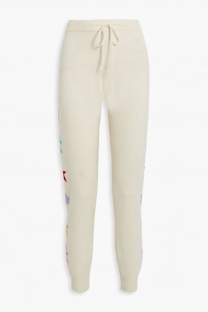 Спортивные брюки интарсия из смеси шерсти и кашемира , слоновая кость CHINTI & PARKER