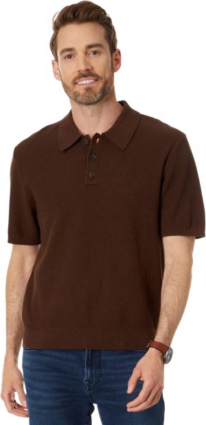 Рубашка-поло Short Sleeve Cotton Linen Polo , цвет Hot Cocoa Madewell