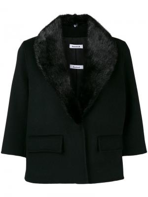 Пиджак с укороченными рукавами P.A.R.O.S.H.. Цвет: черный