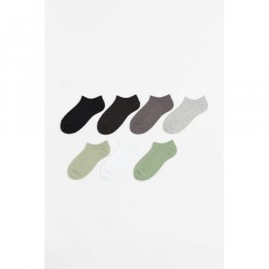 Комплект носков HM Ankle Socks, 7 пар Светло-зеленый Белый H&M