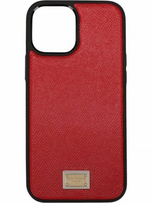 Чехол для iPhone 12 Pro с логотипом Dolce & Gabbana. Цвет: красный