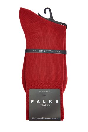 Носки из мерсеризованного хлопка с противоскользящей отделкой FALKE. Цвет: красный