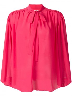Блузка с бантом Giamba. Цвет: розовый