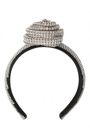 Ободок для волос с декором Dolce & Gabbana. Цвет: серебряный