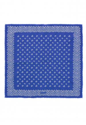 Шелковый платок STEFANO RICCI. Цвет: синий