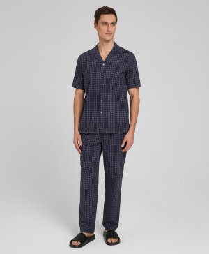 Пижамы (рубашка и брюки) PJ-0033 NAVY HENDERSON. Цвет: синий