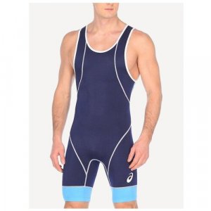 Трико Wrestling Suit, размер L, синий ASICS. Цвет: синий/темно-синий