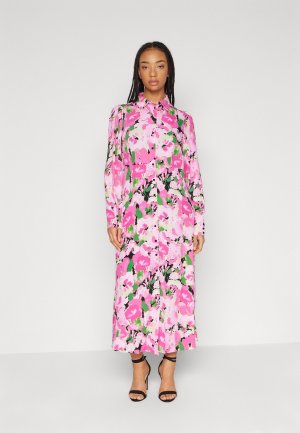 Платье-блузка VIOLO DRESS, цвет carmine rose/violo print YAS