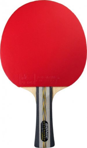 Ракетка для настольного тенниса DONIC Ovcharov Exlusive Carbon OFF + Desto F4. Цвет: красный