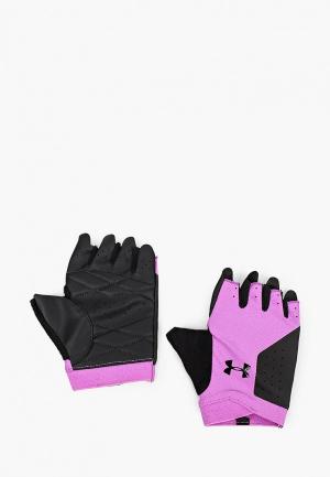 Перчатки для фитнеса Under Armour UA Womens Training Glove. Цвет: фиолетовый