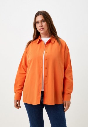 Рубашка Trendyol. Цвет: оранжевый