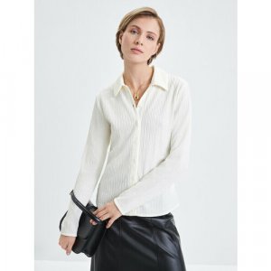 Блуза, размер S (RU 44)/170, белый Zarina. Цвет: белый/ваниль
