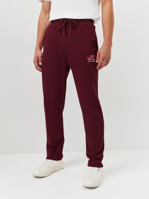 Спортивные брюки Just Clothes. Цвет: бордовый