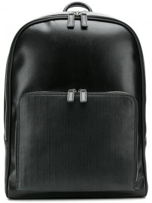 Chevron backpack Canali. Цвет: черный
