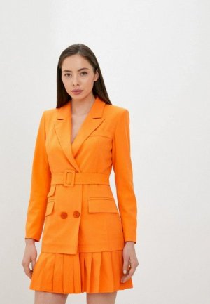 Платье Avemod. Цвет: оранжевый